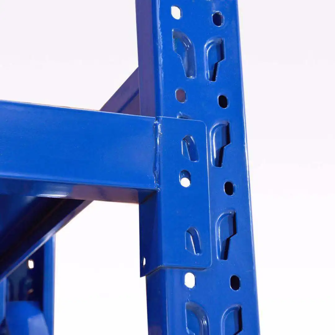 Heavy Duty 5 Layers Shelf Metal Steel Warehouse Stacking Storage rivet Shelving Rack black or hammertone color