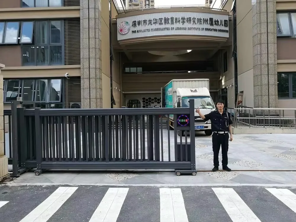 Shengshichanglong segment Sliding Gate Automatic Industrial Aluminium Gate Manufacturer for Villa School Courtyard Application