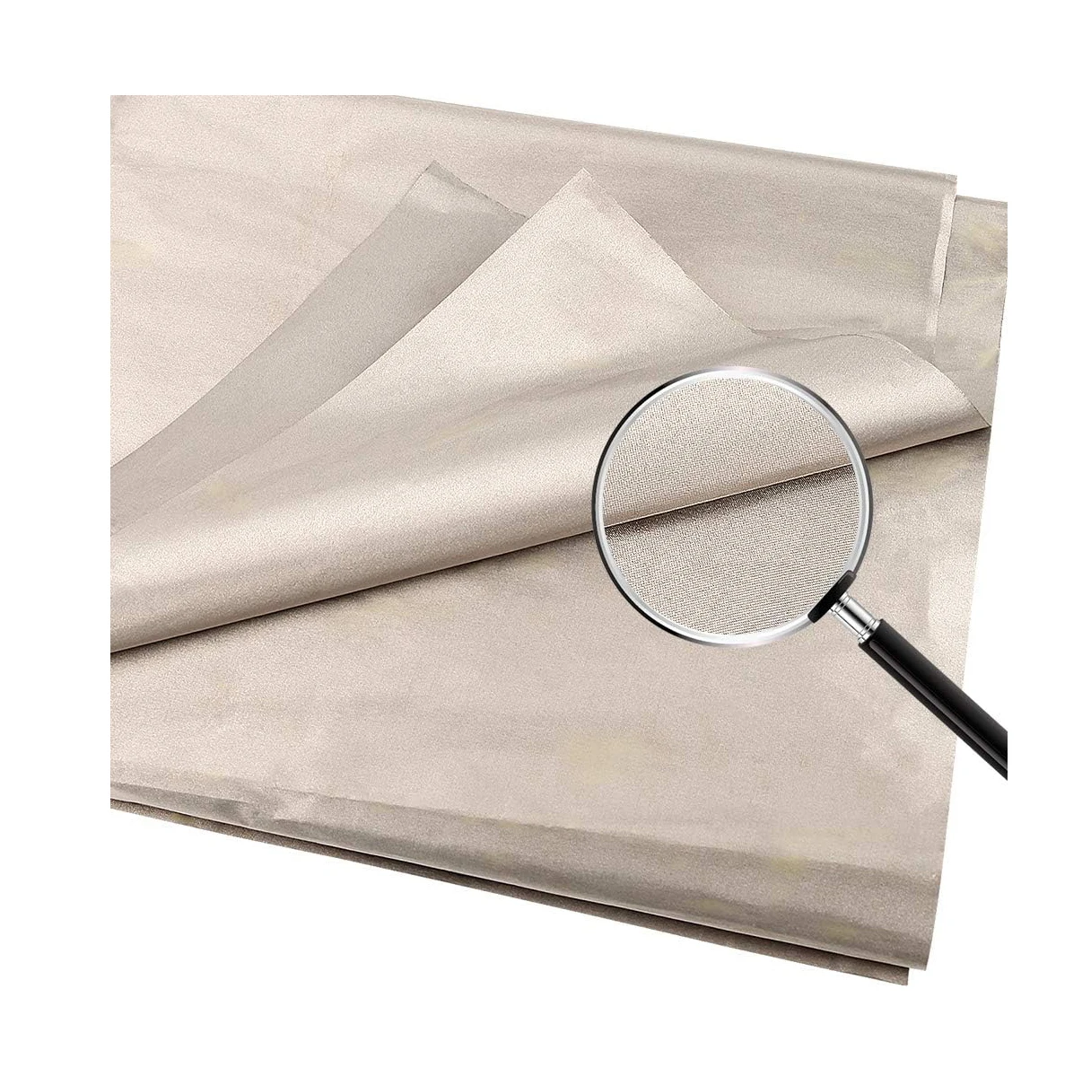 Faraday Fabric RFID Shielding Geometric Style Block WiFi Anti-Radiation Conductive Magnetic Copper/Nickel EMF Protection Cloth