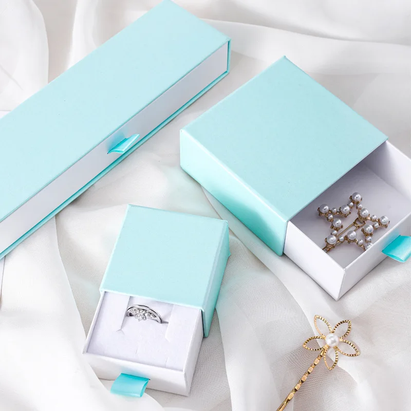 Custom Logo Packaging Cases For Jewelry Organizer Paper Jewelry Box Gift Boxes