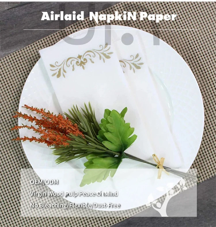 Free Sample Airlaid Color Paper Napkins Custom Dinner Napkins Dining Cutlery Pocket Napkins