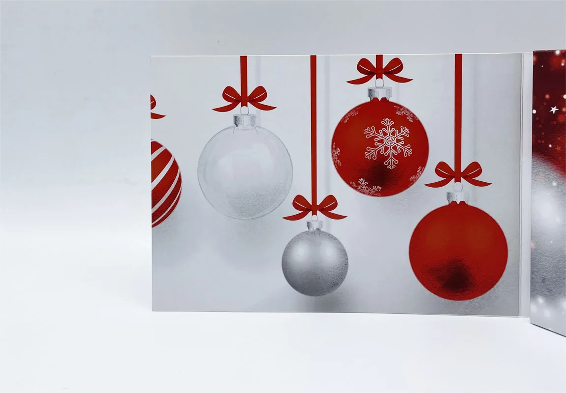 luxury 7 inch IPS screen wedding video book card brochure video with printing