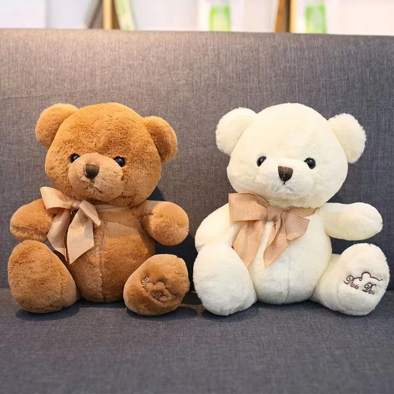 20/33/40cm Super Soft Anime Plush Toys Teddy Stuffed Animal Toy Bear Wholesale Stuffed Plush Cute With Bowtie Xmas Gifts