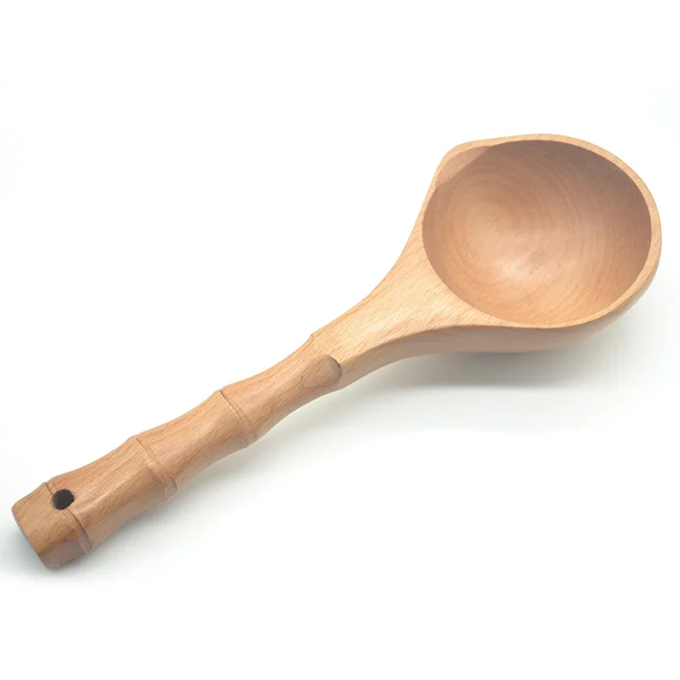 Ложки с длинной ручкой готовить гигантские надувные водные ковш Совок деревянная