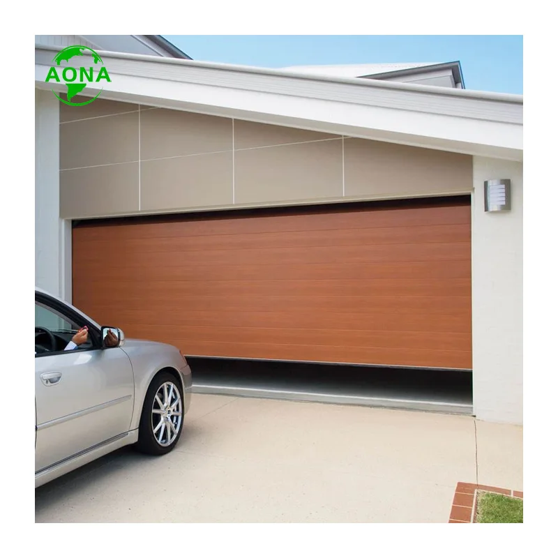 16x8 automatic autonated steel panel garage doors