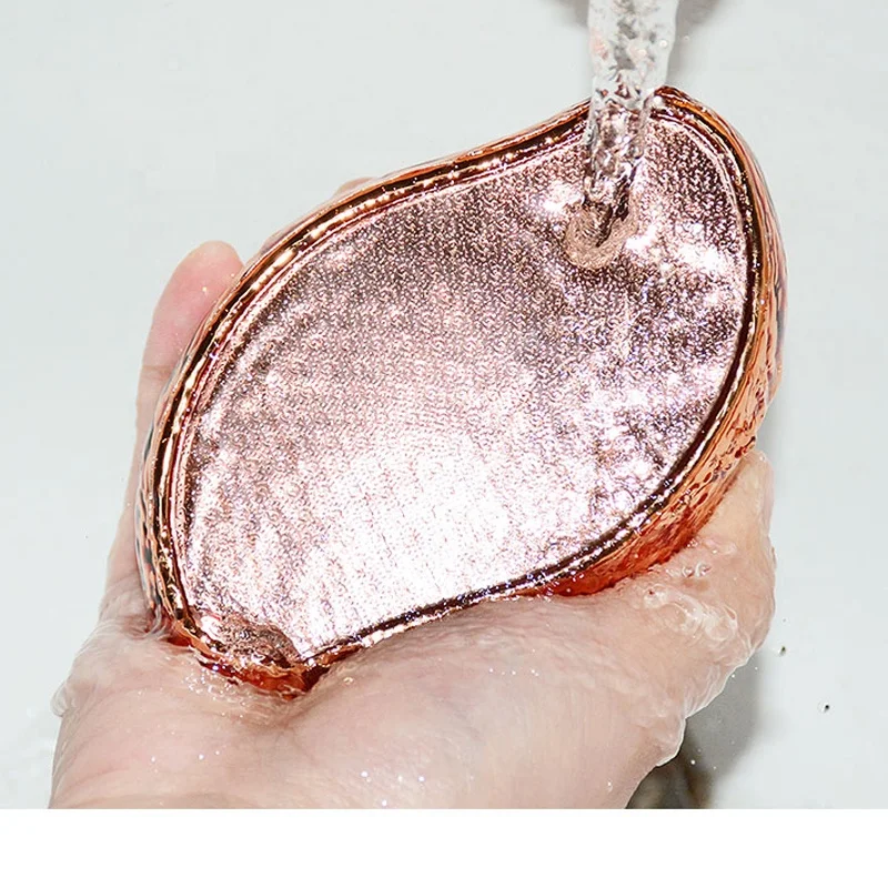 Factory hot selling mango-shaped glass nail shiner for foot