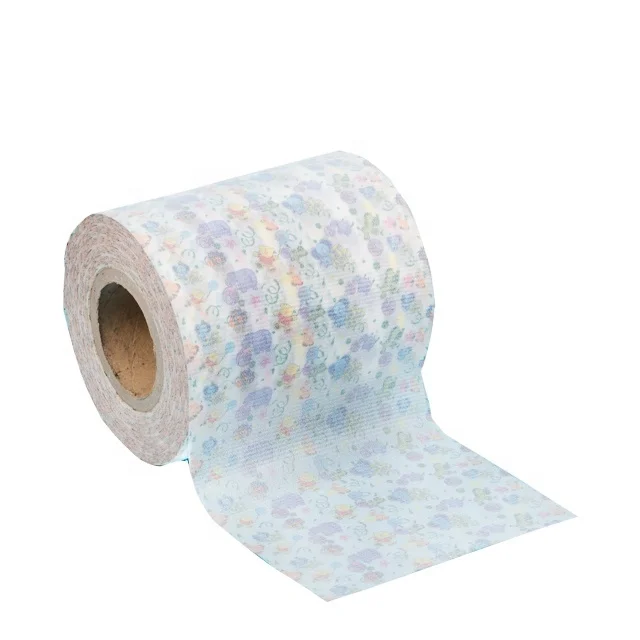 Customized Print Soft Breathable PE Lamination Film for Diaper Backsheet Material Clothlike Film Diaper Raw Material
