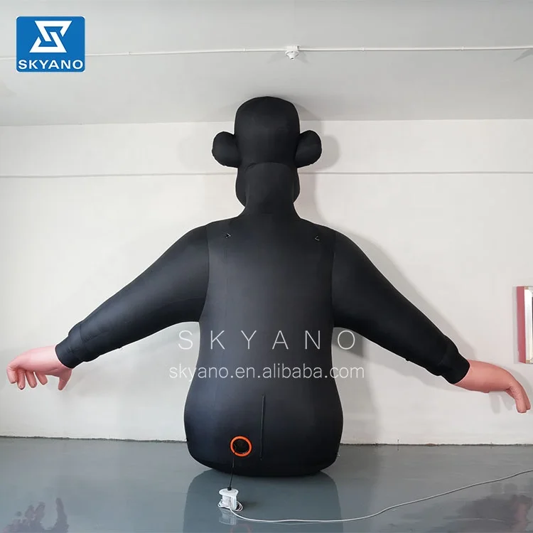 Giant Inflatable Black Gorilla Orangutan monkey inflatable cartoon sculpture Inflatable mascot customization