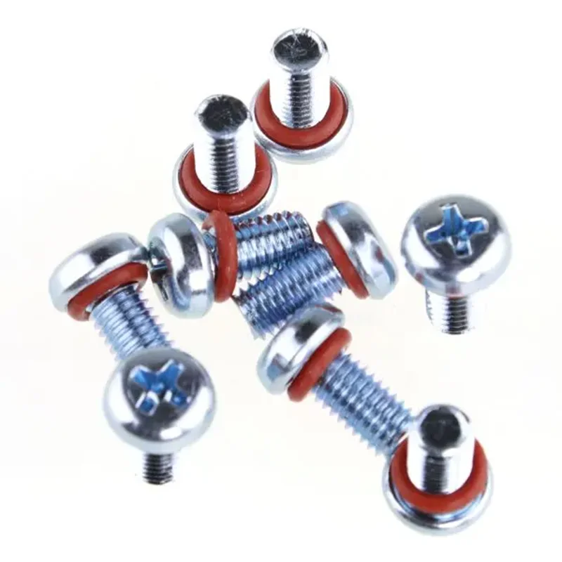 M2 M3 M4 Self Sealing Screw Phillips Pan head Waterproof O Ring Screw Bolt Countersunk Flat Head Screw With Gasket