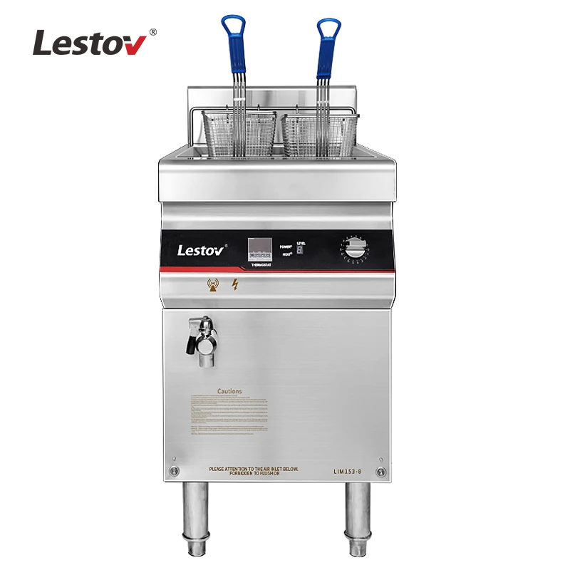 Commercial Electric Deep Fryer Floor Style 27L High Production For Restaurant/Fast Food Store