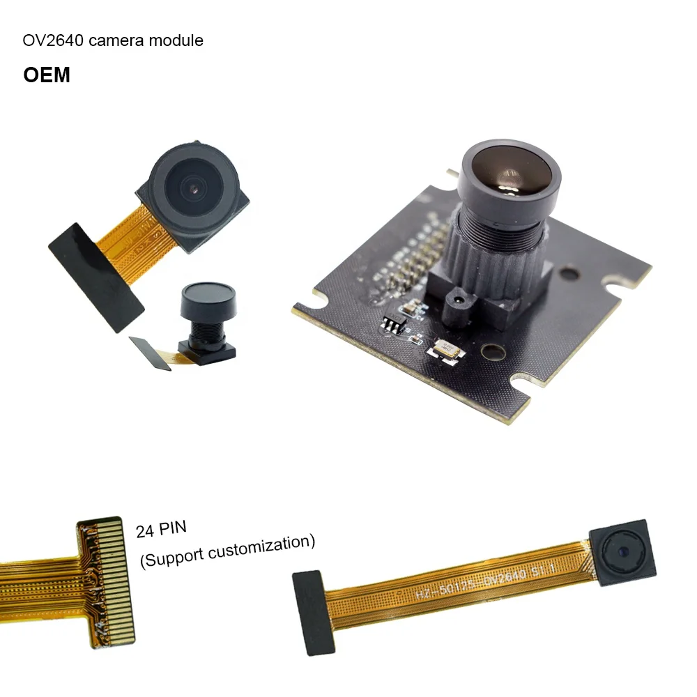 Factory OEM OV2640 1080p DVP mini usb mipi CMOS 24pin face recognition 2mp camera module