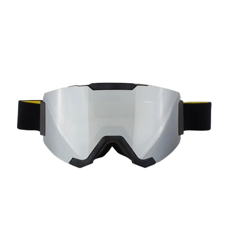 Magnetic customized logo ski goggles  with anti-fog double lens for Men and women