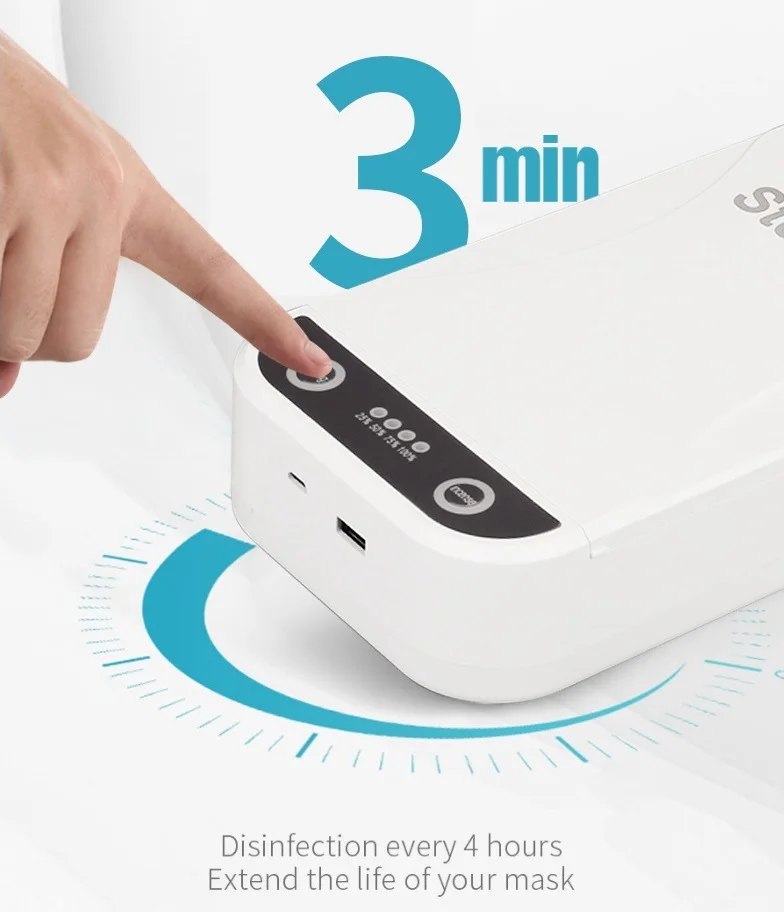 2020 new uv light  ultraviolet sterilizer and uv sterilizer box for phone-mask-keys