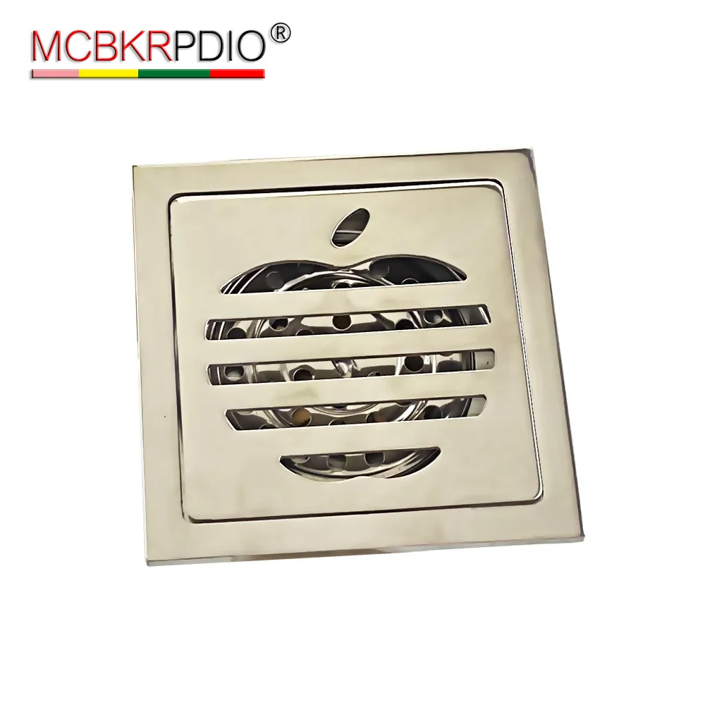 Floor Drain Balcony Kitchen Pest-proof Deodorant Bathroom Drain Stainless Steel Copper Modern 4 Inch Sink Strainer 2 Years 90mm