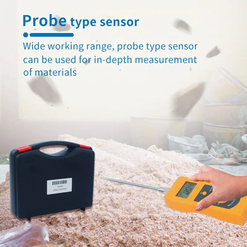 High-Frequency Moisture meter DM300 to test different kinds of material