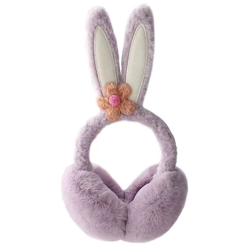 2021 Rabbit plush ear muffs female winter warm Korean version of the cute students ear cover