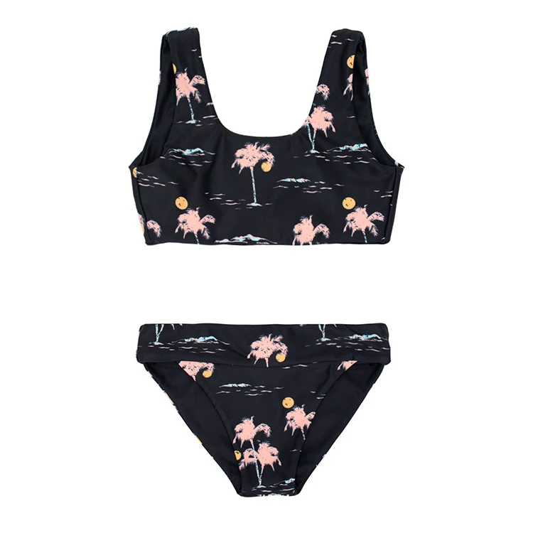 Custom High Quality Eco Friendly Swimwear Manufacturer Kids Baby Bikinis Bathing Suits Girl Swimwear Kids Swimsuit