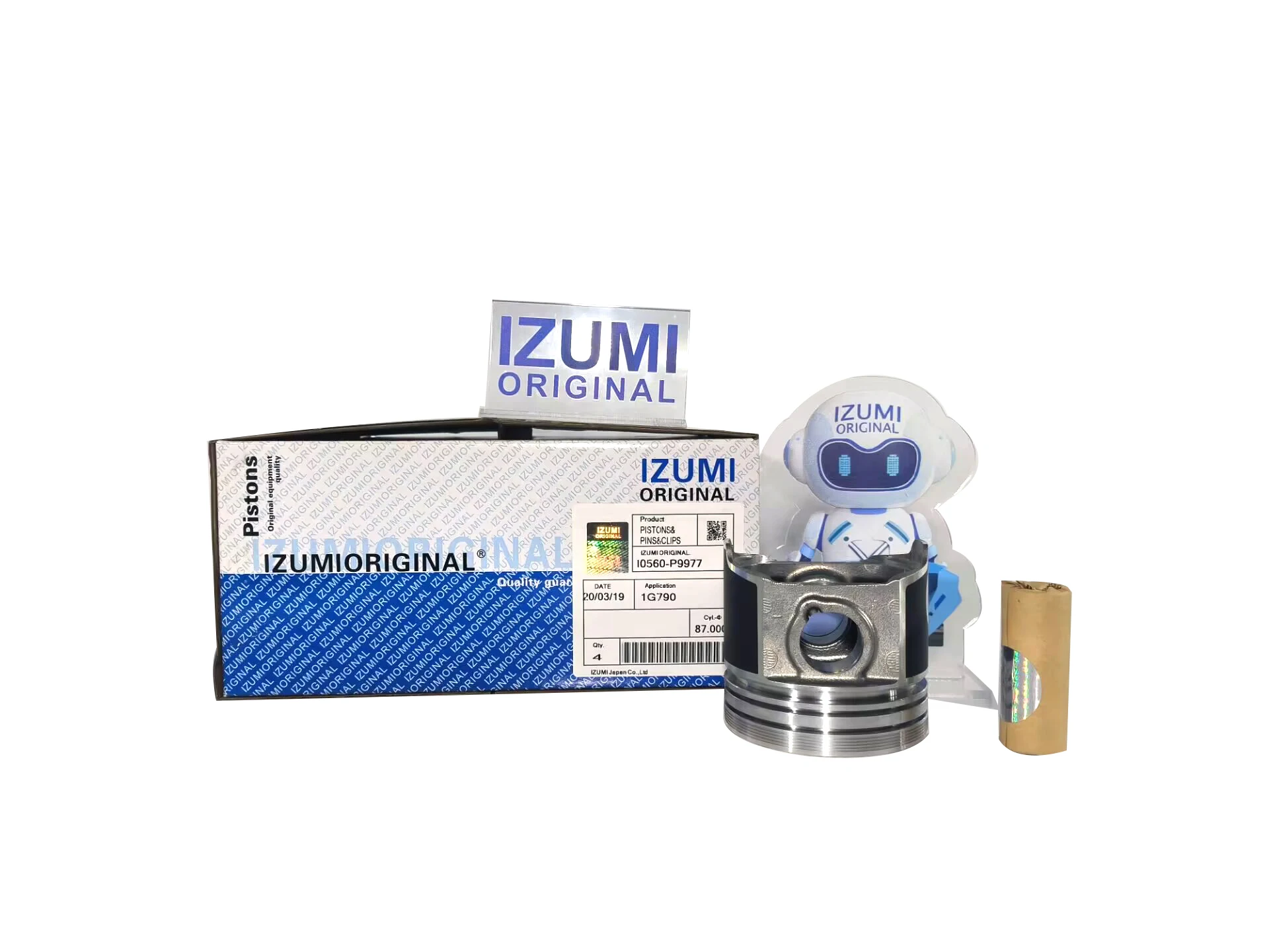 Оригинальный высококачественный поршень IZUMI V2403 1J890 4D76 с масляным проходом 1G790 детали двигателя комплект поршневых деталей для KUBOTA