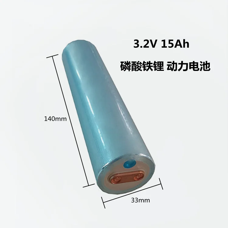 Цилиндрическая аккумуляторная батарея 3 2 V 15ah LFP Lifepo4 с MSDS перезаряжаемая литиевая 33140