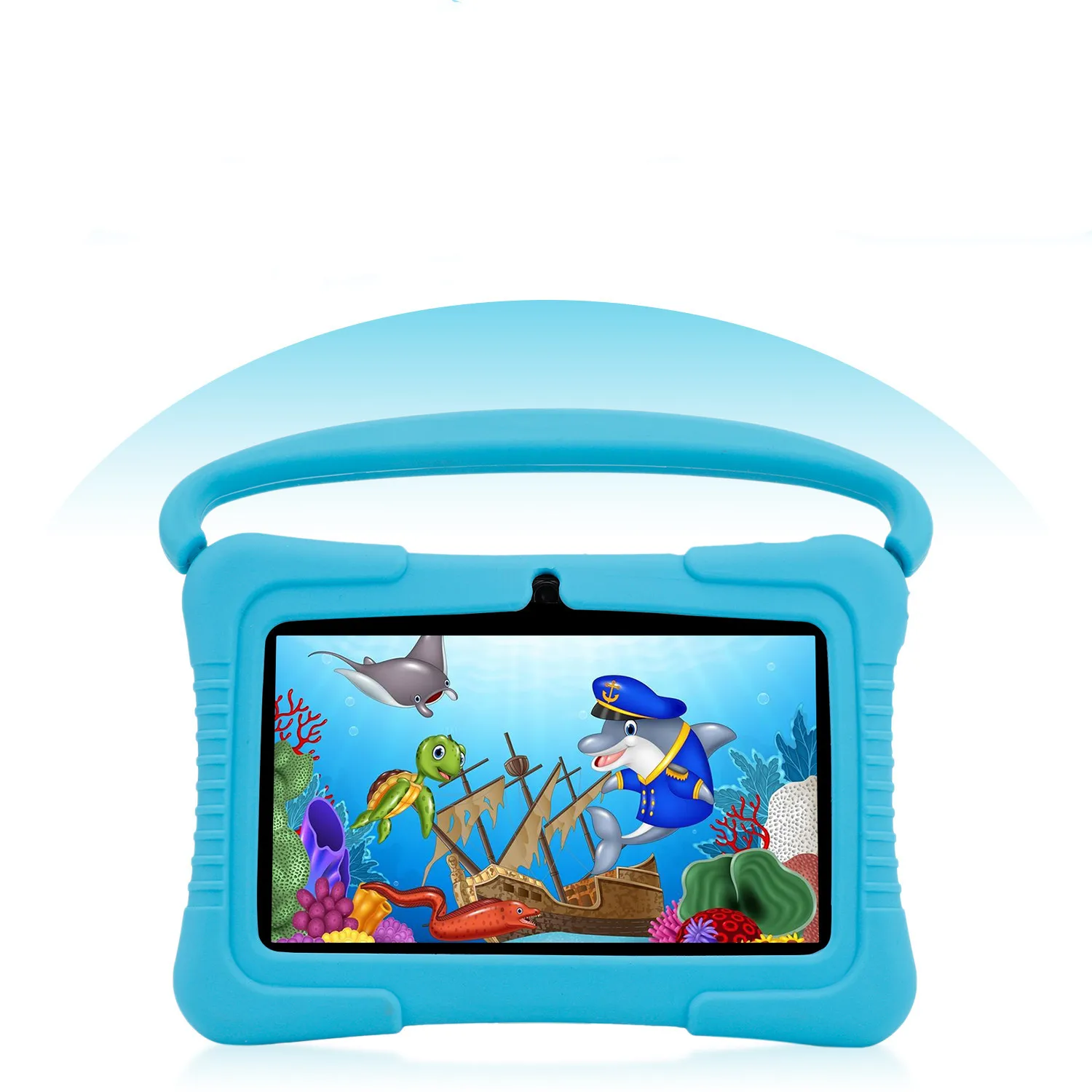 Educational Tablet Cheapest Kids Tablet 2GB 32GB Android 12 Tablet Parental Controls Christmas Gift With Silicone Case