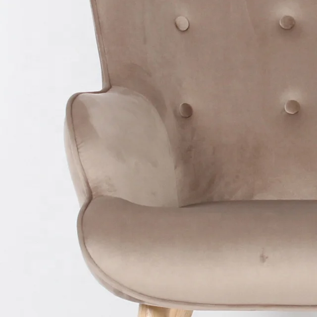 Laynsino Newest Design Hotel Living Room Lounge Chairs With Ottoman