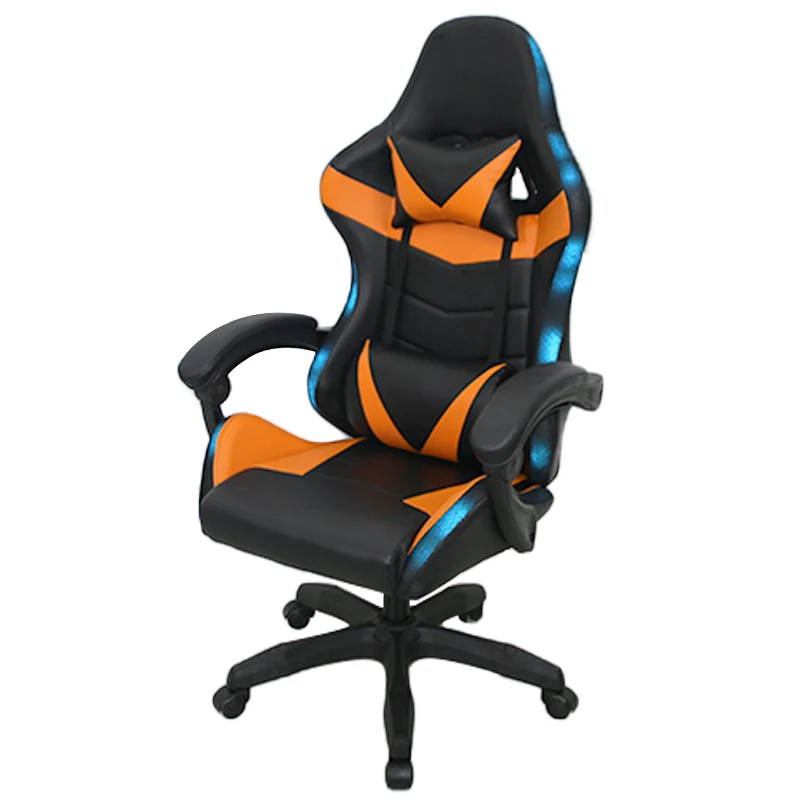 Hign Quality LED Pu Leather Gaming Chair Ergonomic Silla Gamer PC 360 Swivel Racing Gaming Chair With Lights