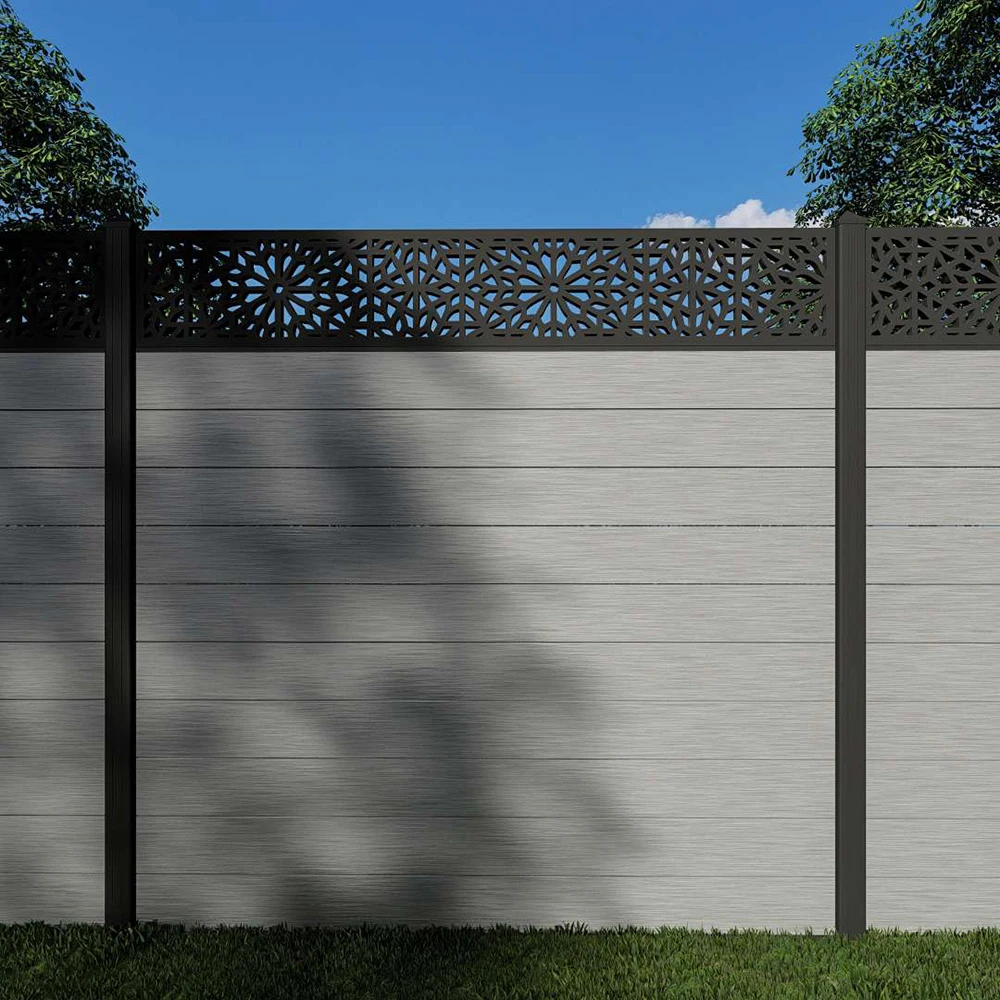 Easy Installation Durable Weather Resistant Anti-Uv Waterproof Privacy Diy Composite Fence
