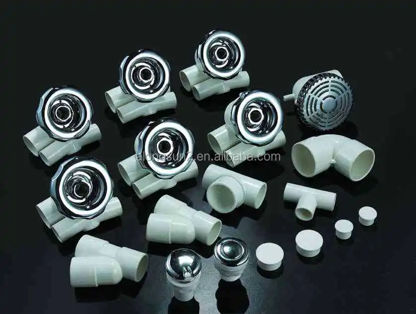 Air Bubble Kit Hottub Garden Pool Spa 6 Jets smart With Led Light Easy Install pool pump jet parts