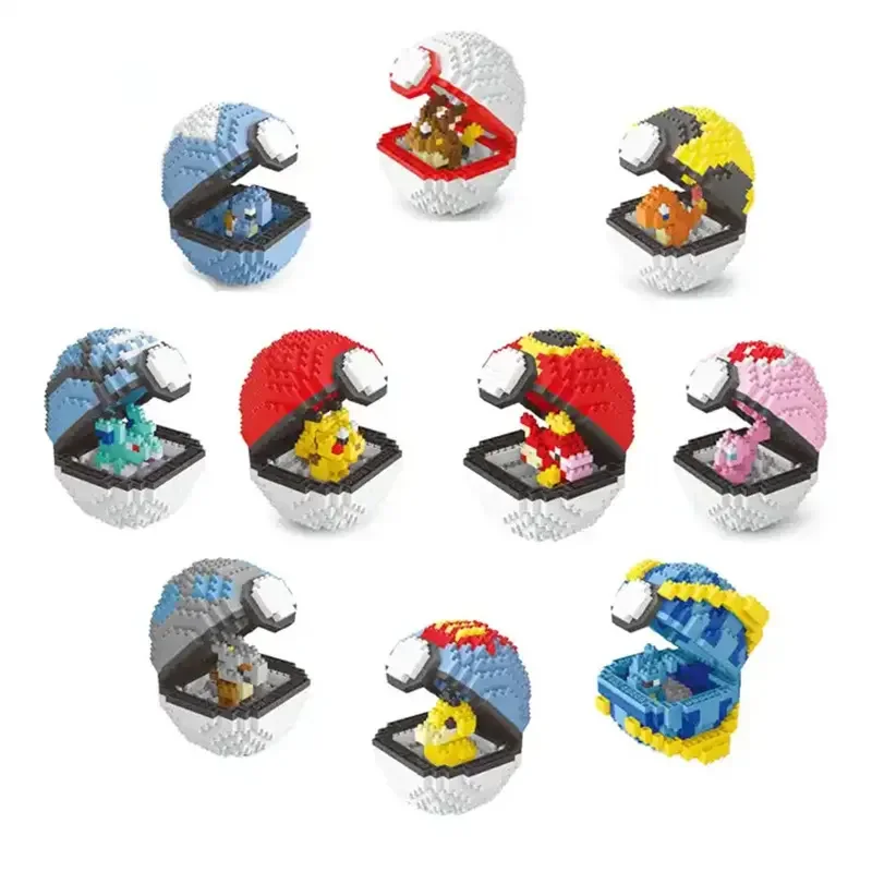 2024 Diy Nano Blocks Set Toys Small particles Elf ball Crab Robot moc brick Building Blocks sets educational toys for kids