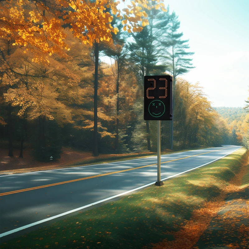 Energy-efficient  Limit Changeable Digital Face Solar Vehicle Activated Radar Speed Signs