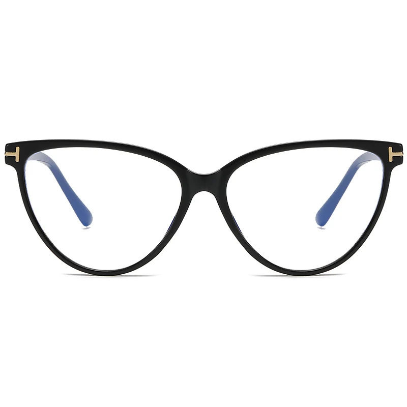 2022 Big Optical Frame Cateye Oversized Anti Blue Light Glasses Custom Logo Ready Goods