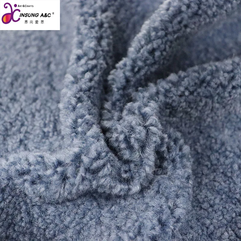 High Quality Soft Skin-Friendly Knit Grain Fleece Fabric for Garments Toys  Blankets Clothes