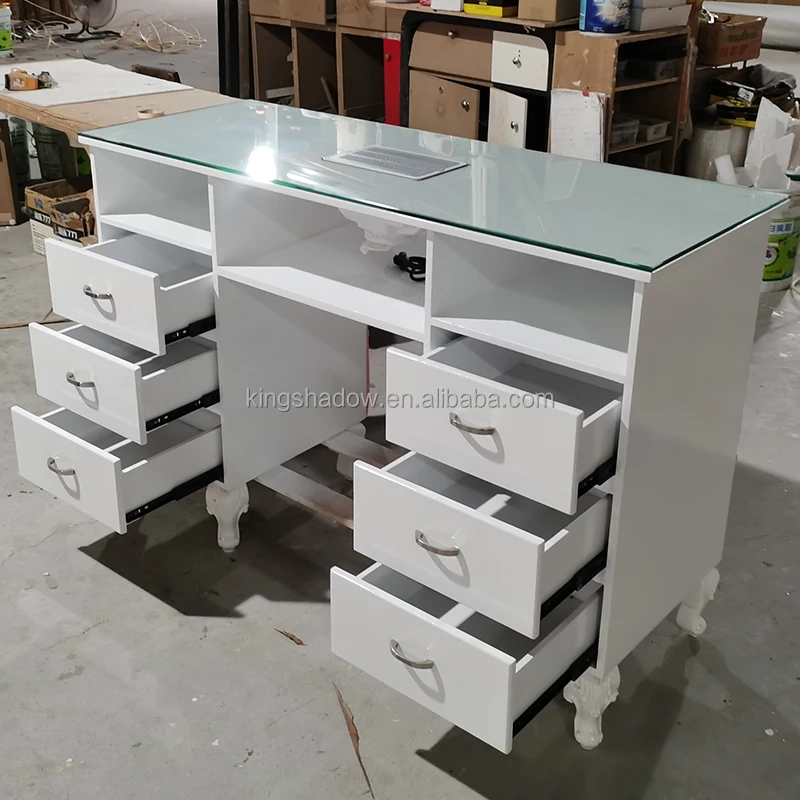 Beauty nail  bar pedicure manicure station salon furniture mesa desks