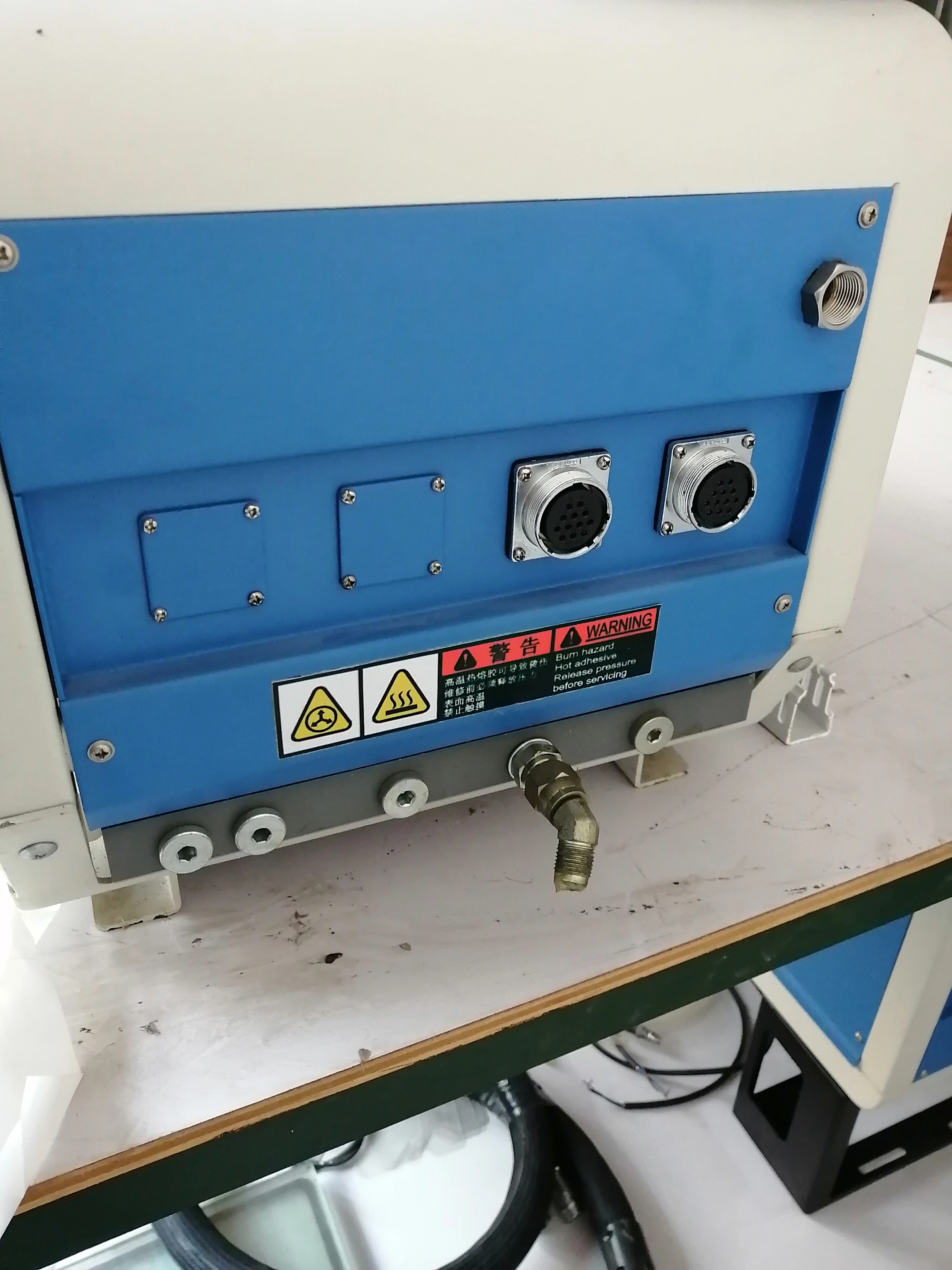 10L piston pump hotmelt glue system with 2 guns