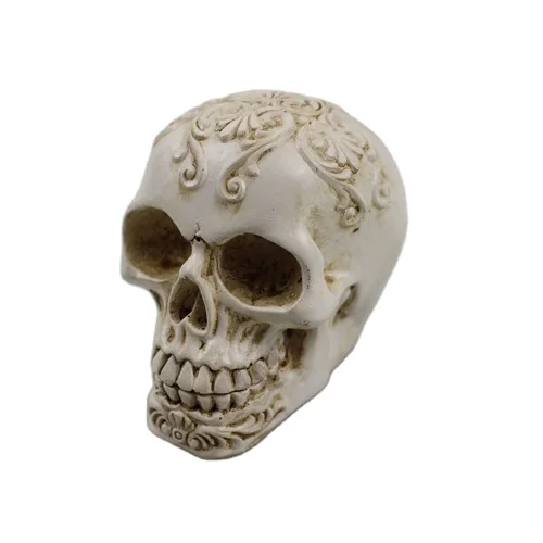 Заводская дешевая цена, Лидер продаж, хорошее качество, статуя на Хэллоуин, Череп, ремесло, полимерные формы для продажи, украшение для дома и сада