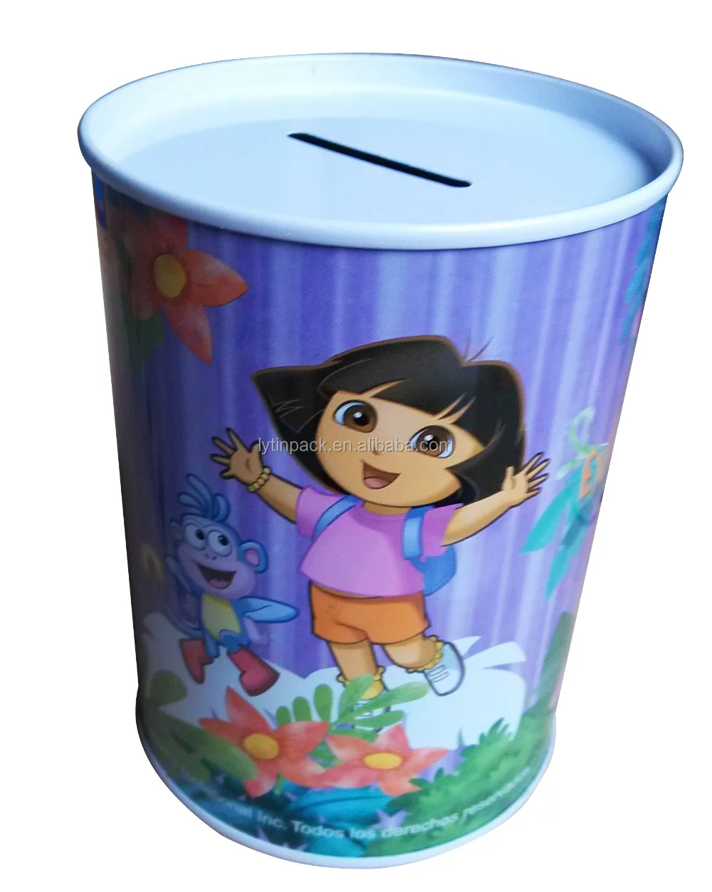 Жестяная коробка для денег для девочек