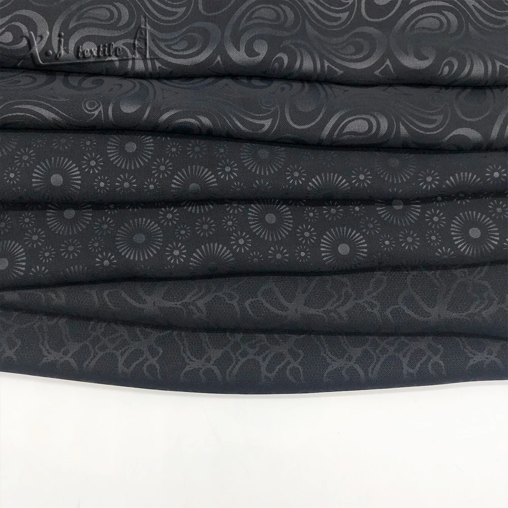 Embossed 120D Fursan Abaya muslim fabric