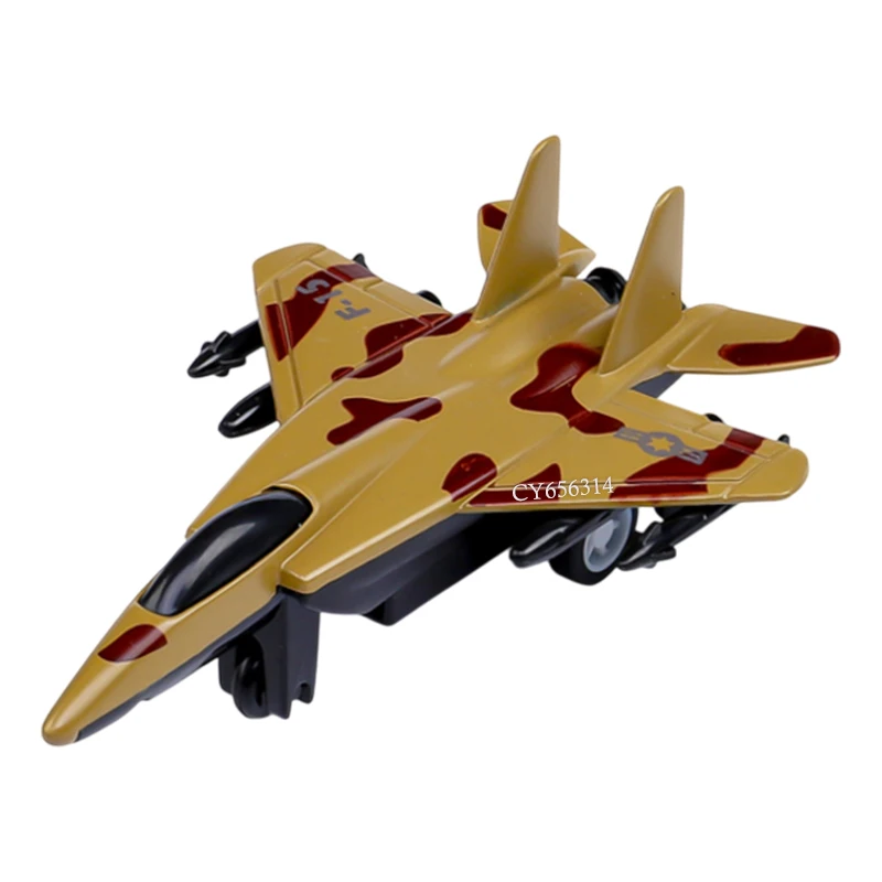 4PCS Pull Back Fighter Jet Toy Military Vehicle Metal Alloy Military Jet Diecast Airplane Kids Military