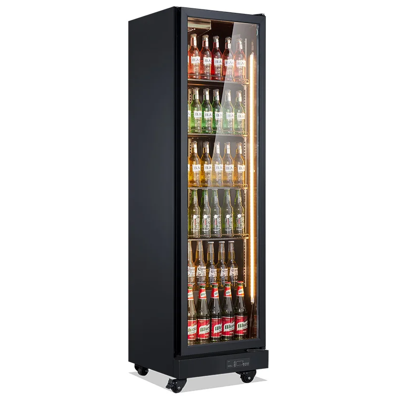Commercial 1 Doors Black Color Cool Drink Fridge Beer Refrigerator