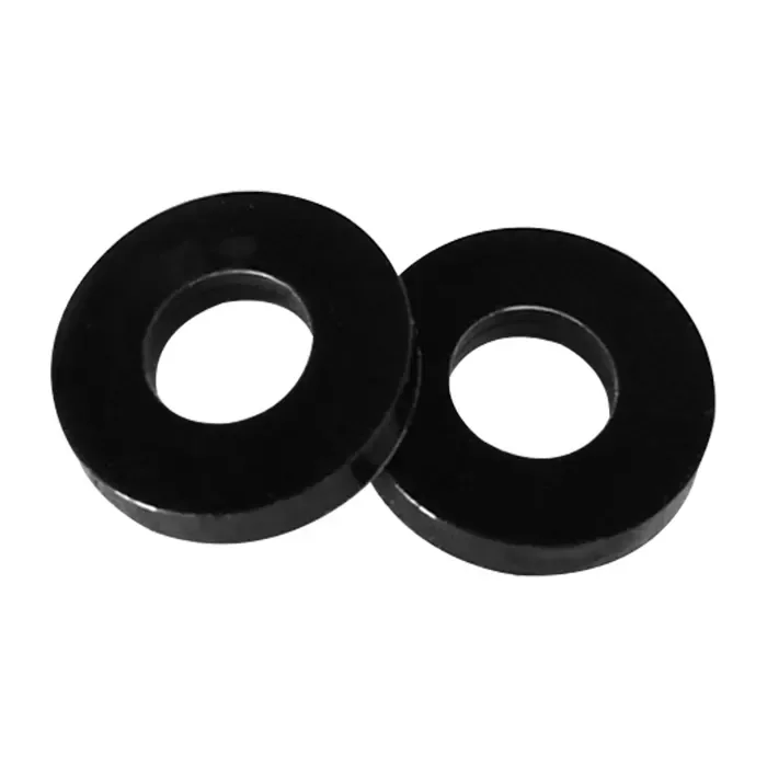 Custom plastic plain gaske/flat rounded nylon washers M4