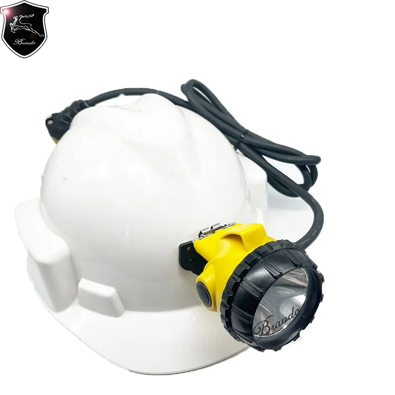 Brando  CE approved  anti-ecplosive 13H 25000lux KL12M led moving head light plastic helmet  waterproof cap lamp