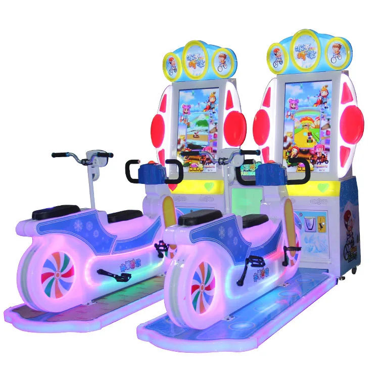 Машина для игры на велосипеде 2 игрока комнатная аркадная развлекательная игра велосипедный симулятор монетная Гоночная машина Детская