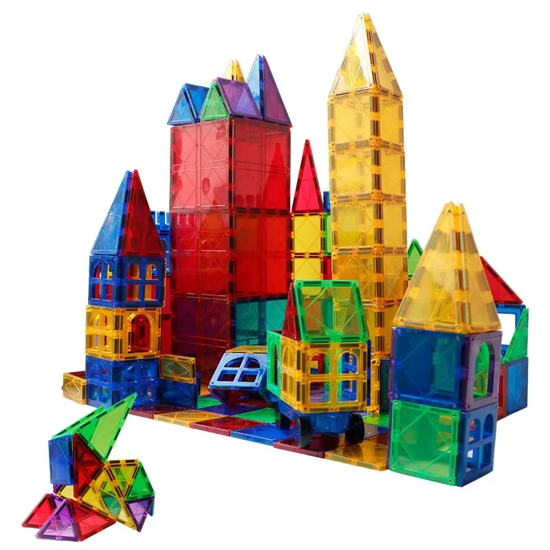 ODM Suppliers Inspirational Educational aids Compatible Magnetic Tiles Building Blocks STEM Toys for 3+ Year Old Boys and Girls