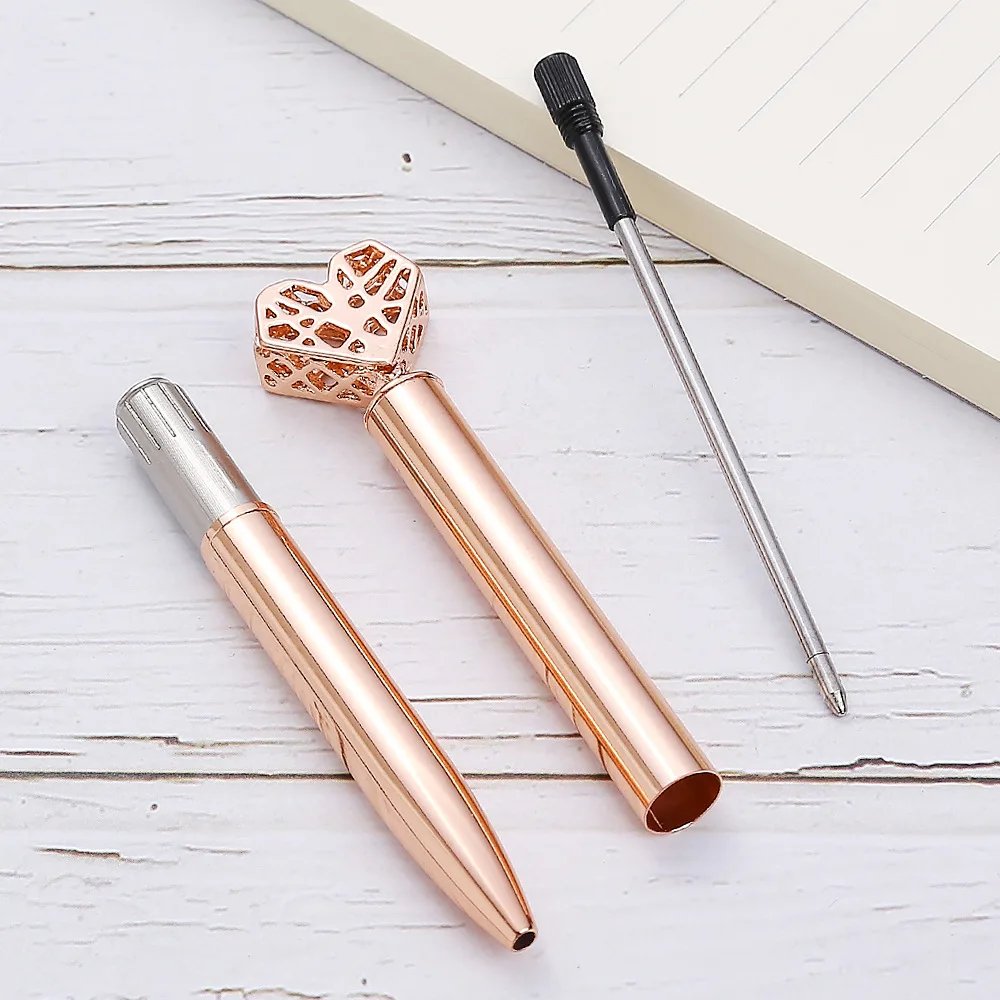 Latest trendy heart shape touch stylus  adorable  diamond  ballpoint pen for women girls coworkers