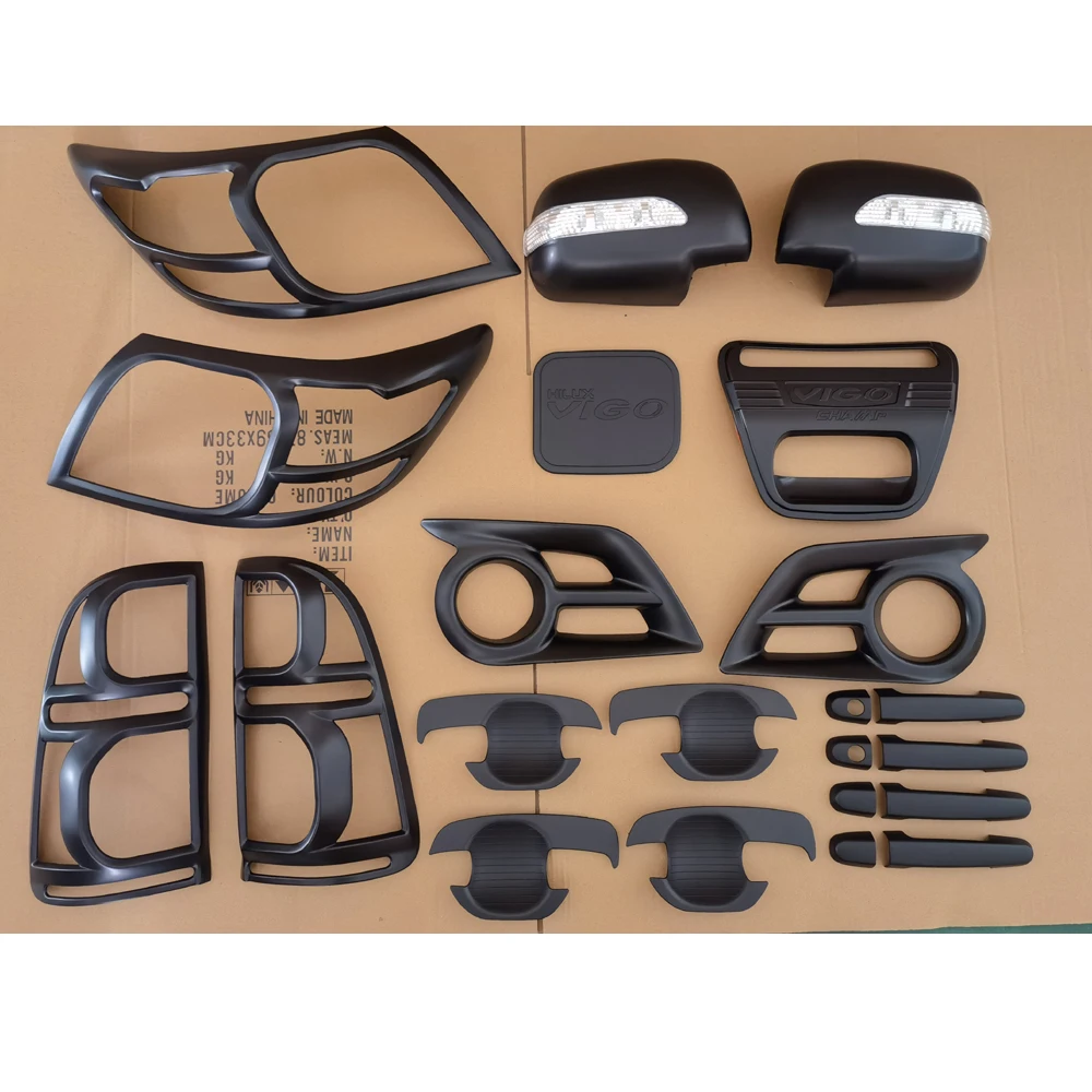 Good quality car exterior accessories auto chrome set  T OYOTA HILUX VIGO 2012-2014 car model car ABS chrome full set