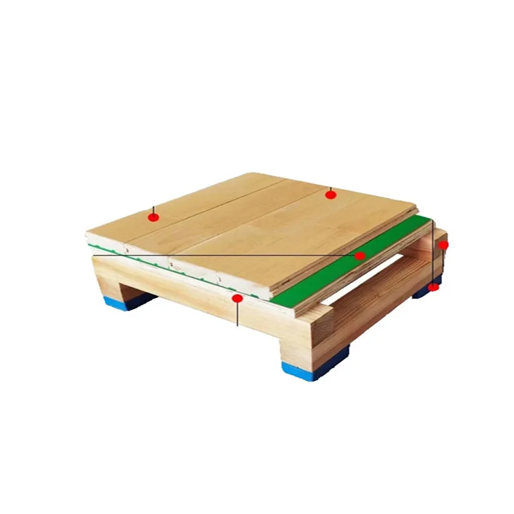 Hign durability indoor solid wood sports floor