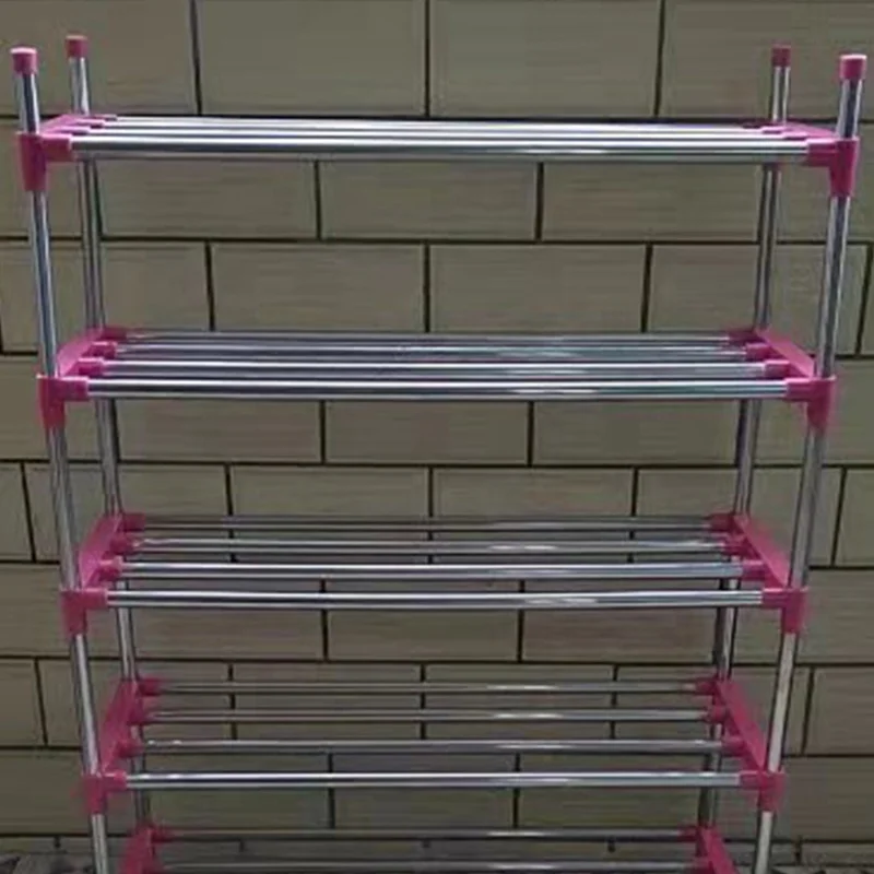 Home made shoe racks 3-5Tier 201 stainless steel shoe rack shoe shelf