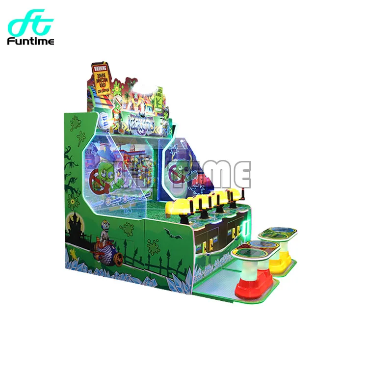 FunTime Water Shooting Game Machine 55 Inch Monitor Kids Water Shoot Video Game 4 Player Kids Arcade Game