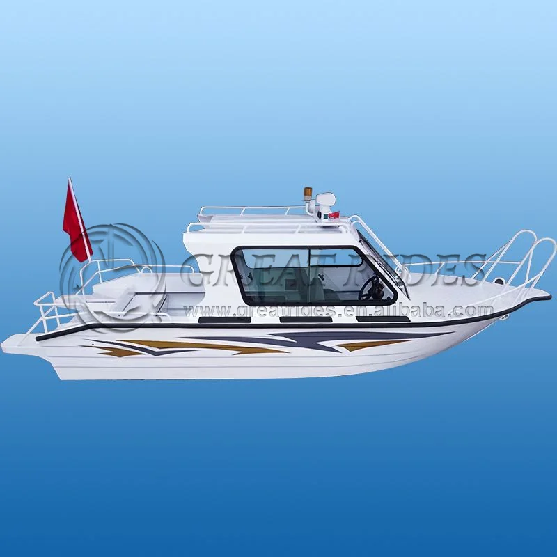 Hot sale 530  5.3m aluminum fishing boats 7 seats motorboats Hull Material Aluminum for water sports