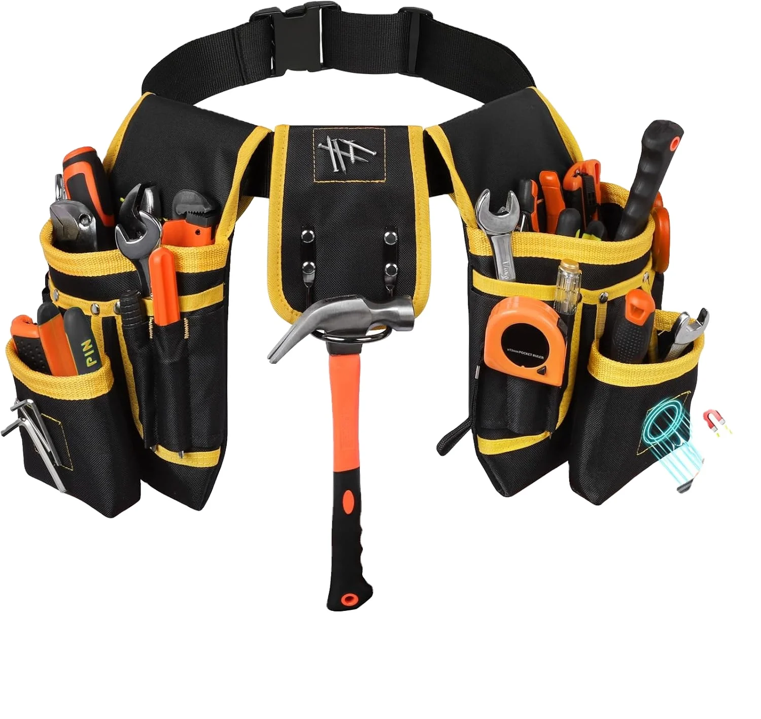 Customize quality carpenters tool belt bag durable tool waist bag electrician waist tool bag